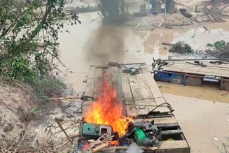 300 chanfans destroyed over illegal mining along River Offin