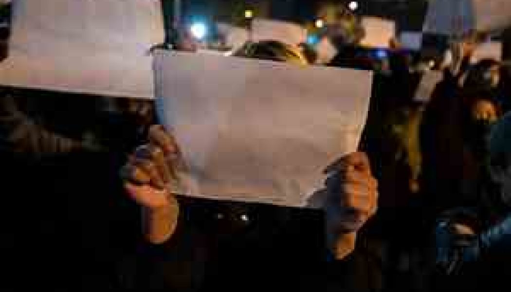 China’s ‘white paper’ protests wrecking top stationery chains