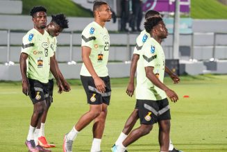 Ghana holds its first training session before Portugal match