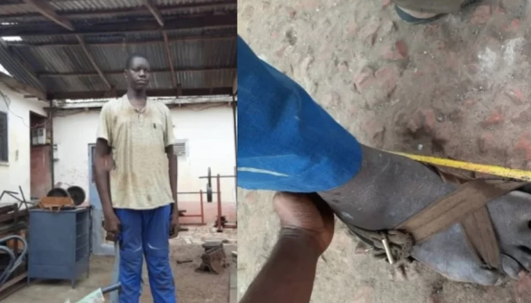Ghana: Tallest man drops out of school over his feet size